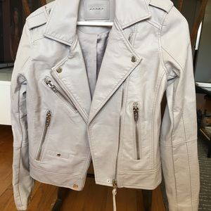 Like new BlankNYC vegan leather moto jacket grey